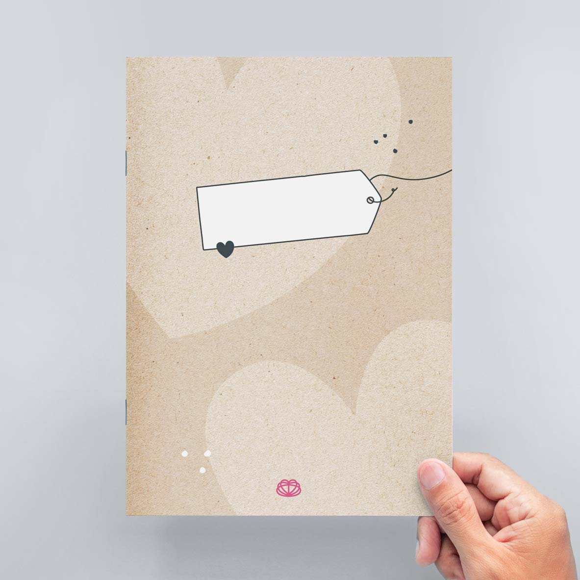 DIN A5 Notizheft "Herzen"