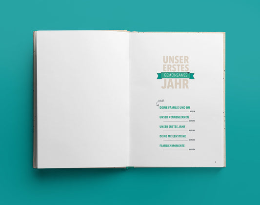 Inhaltsverzeichnis des Albums "Unser erstes gemeinsames Jahr"