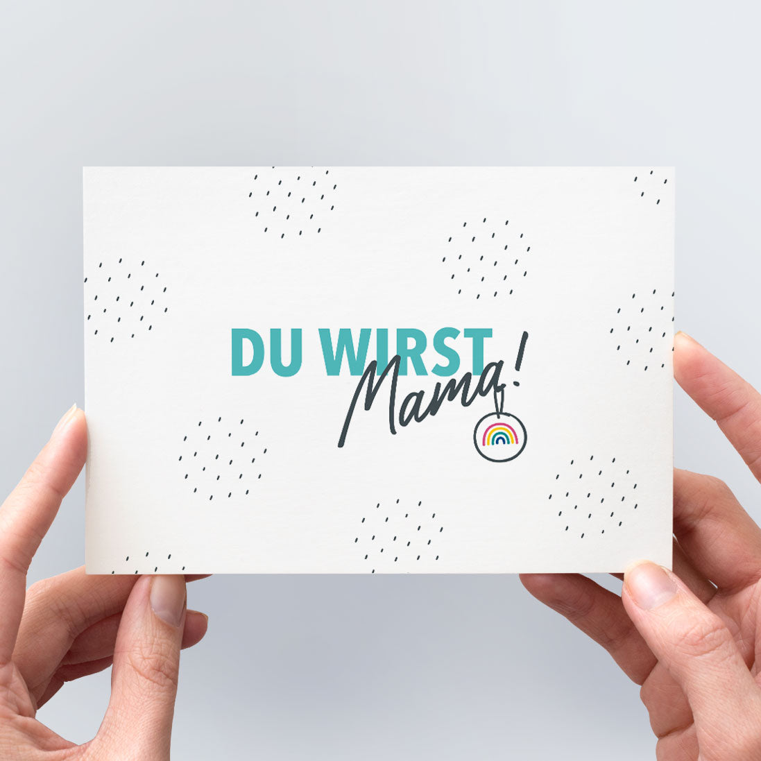 HerzSeiten Postkarte "Du wirst Mama" zur Schwangerschaftsverkündung