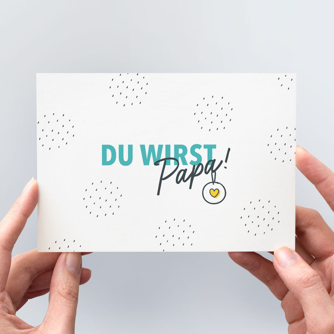 HerzSeiten Postkarte "Du wirst Papa" zur Schwangerschaftsverkündung