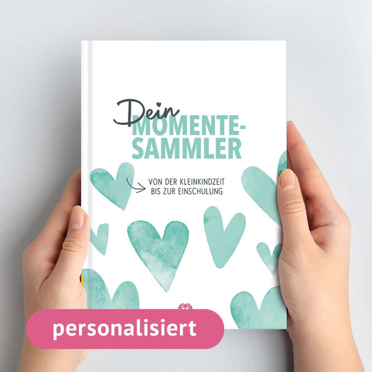 Cover des personalisierten Kindheitsalbums "Dein Momentesammler"