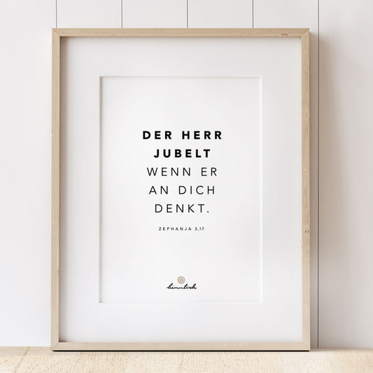 Art Print DIN A4 – „Der Herr jubelt“