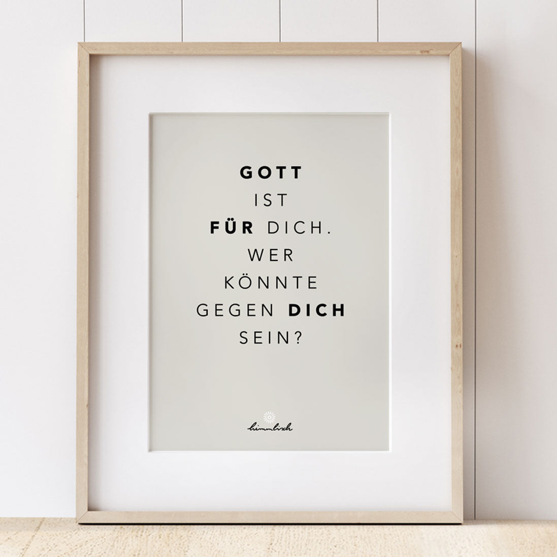 Art Print DIN A4 – „Gott ist für dich“