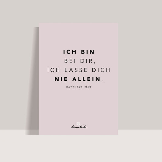 Art Print DIN A4 – „Ich bin nie allein"