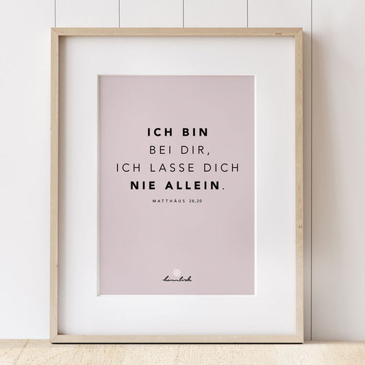Art Print DIN A4 – „Ich bin nie allein"