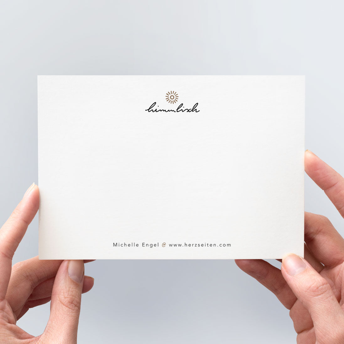 Rückseite der himmlisch Postkarten