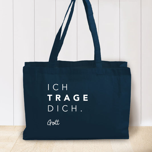 Baumwoll-Shopper „Ich trage dich. Gott.“ – himmlisch