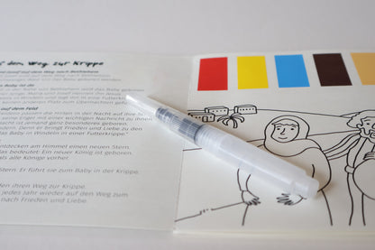 Malbuch "Auf dem Weg zur Krippe"