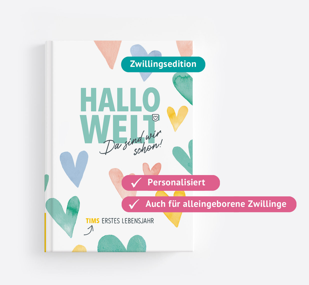 Coveransicht des Frühchen-Tagebuchs für Zwillinge