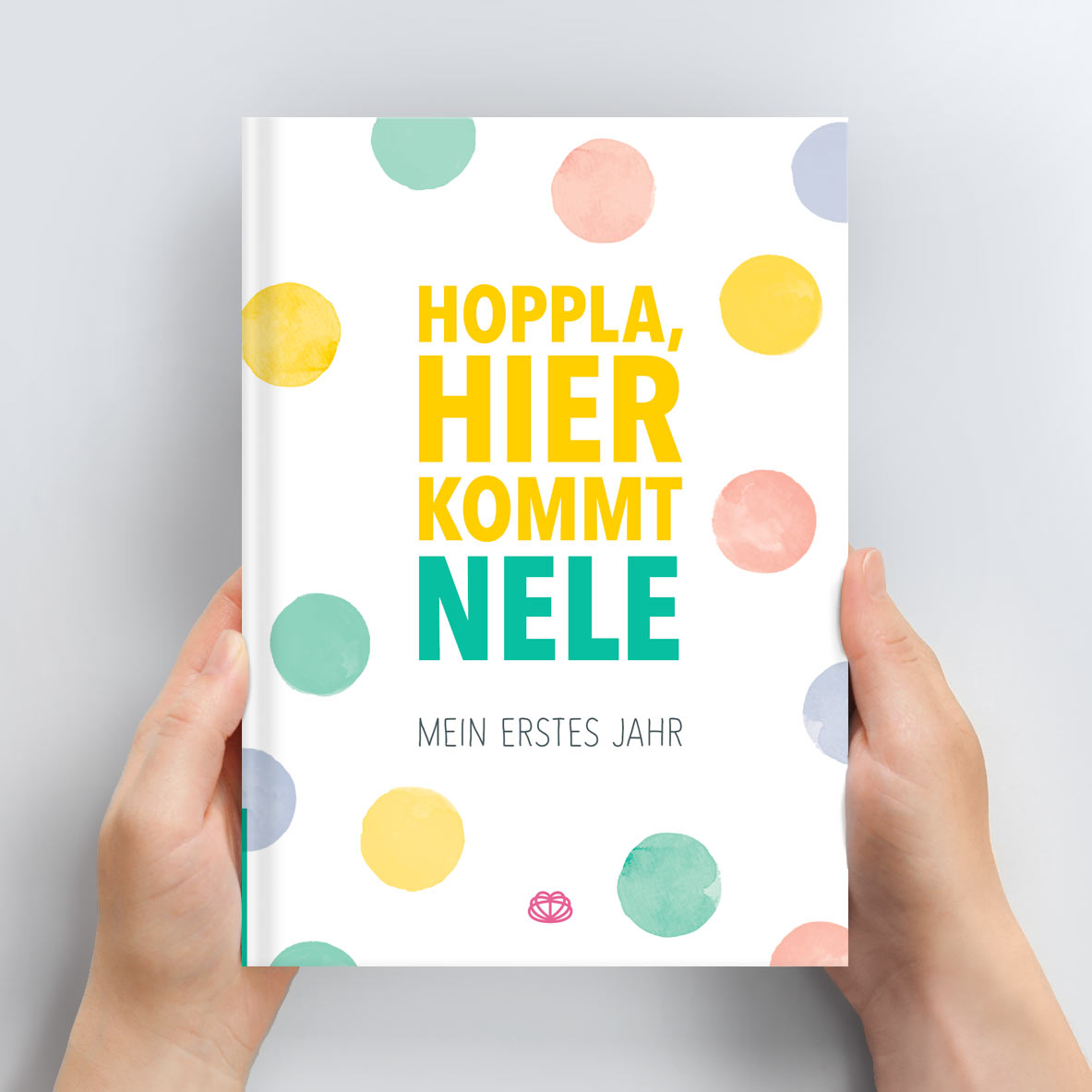Cover HerzSeiten Babyalbum "Hoppla, hier kommt dein Baby"