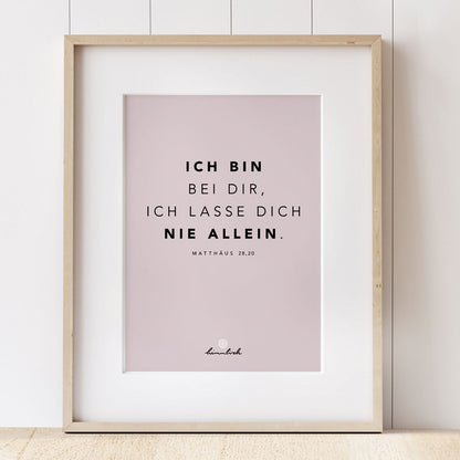 Art Print DIN A4 – „Ich bin nie allein"
