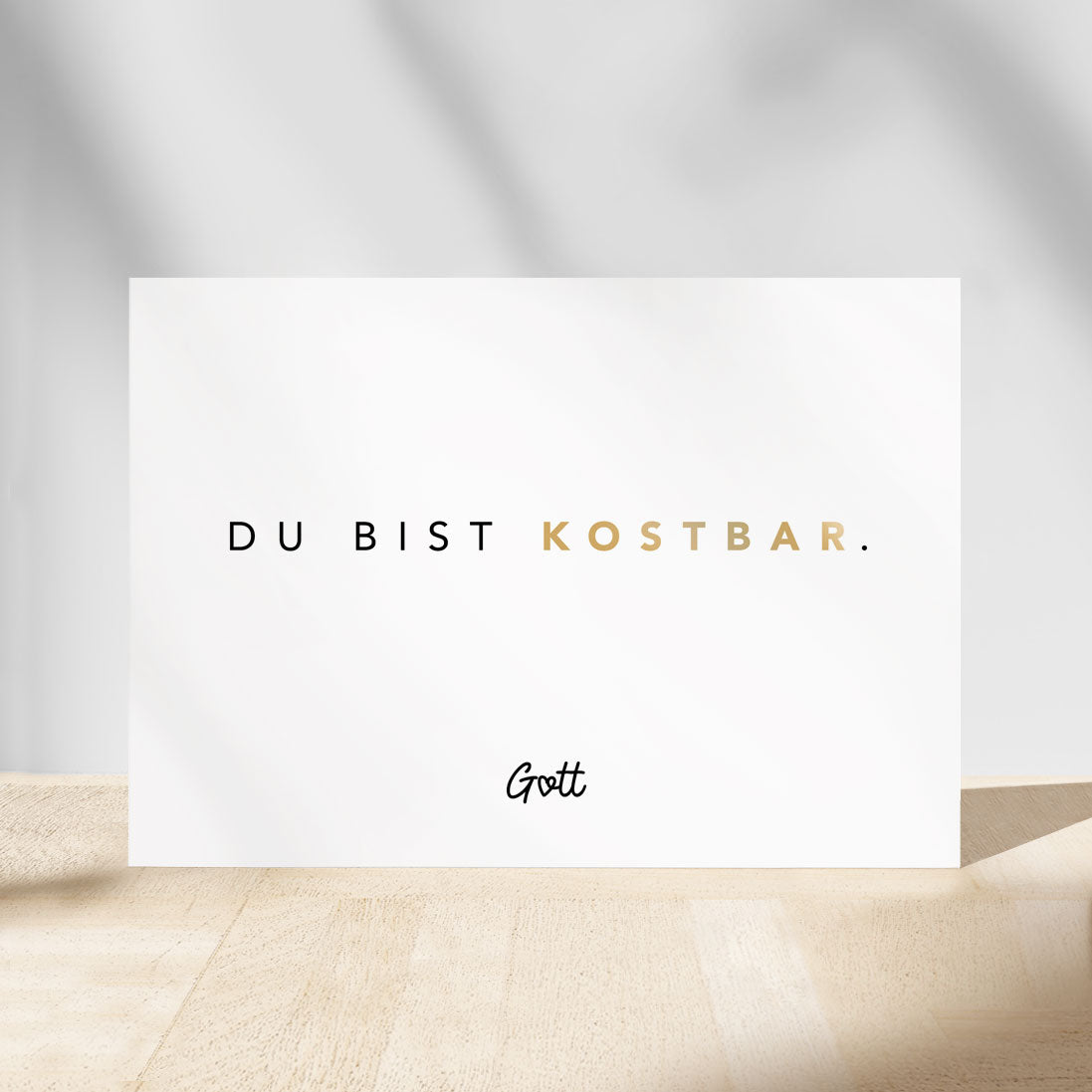 Christliche Affirmationskarte – Du bist kostbar.