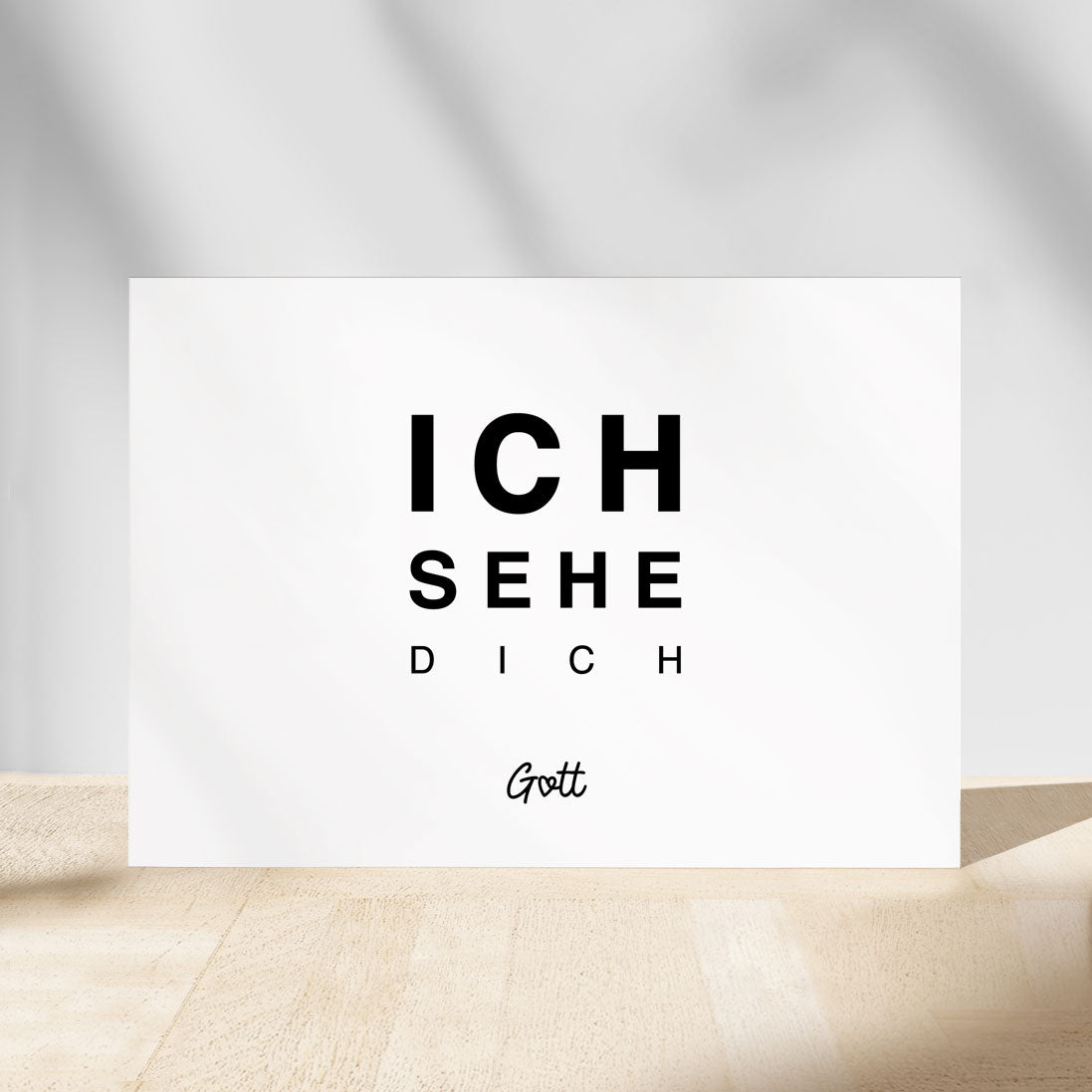 Christliche Affirmationskarte – Ich sehe dich - Gott