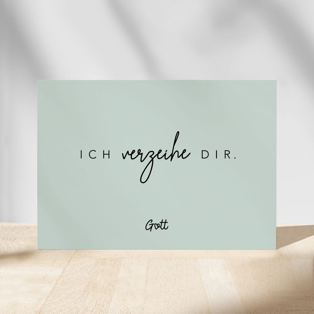 Christliche Affirmationskarte – Ich verzeihe dir.