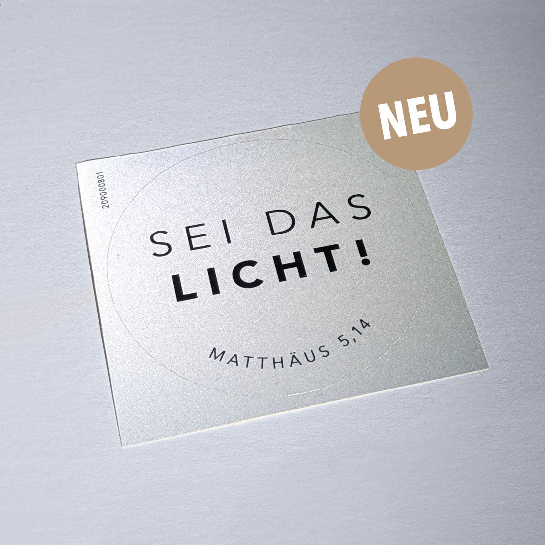 Christlicher Reflektor-Sticker nach Matthäus 5,14 - neu
