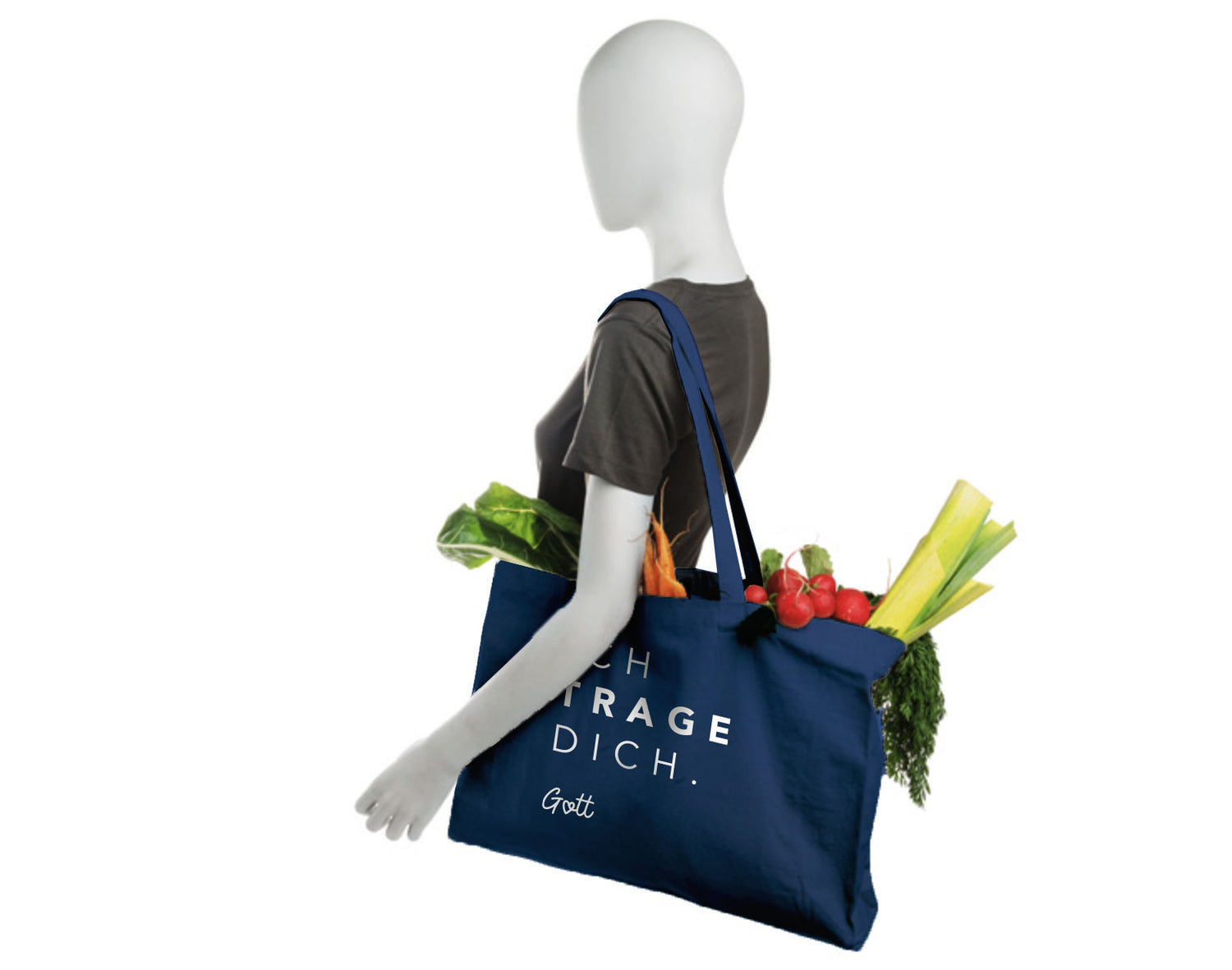 Großer Shopper mit christlicher Botschaft