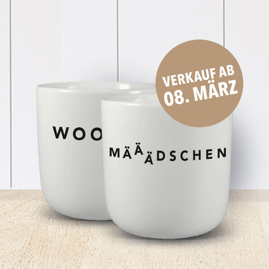 Schlichte Tasse mit typischem Frengels und Chef Aufdruck.